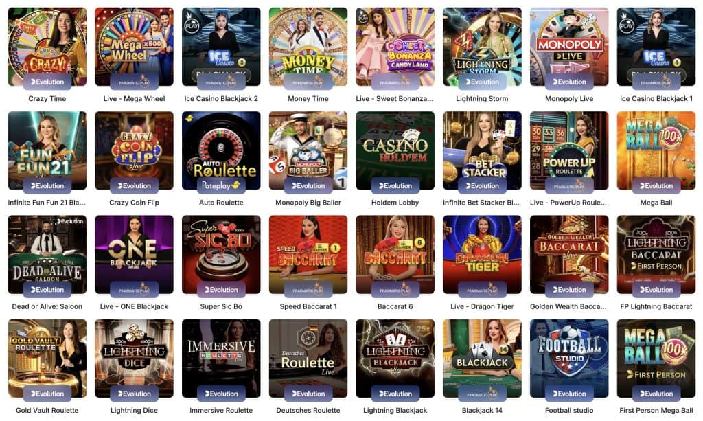 Ice casino - Live casino