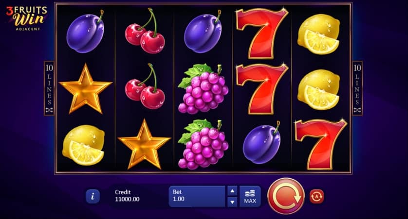 Hraj zadarmo 3 Fruits Win: 10 lines