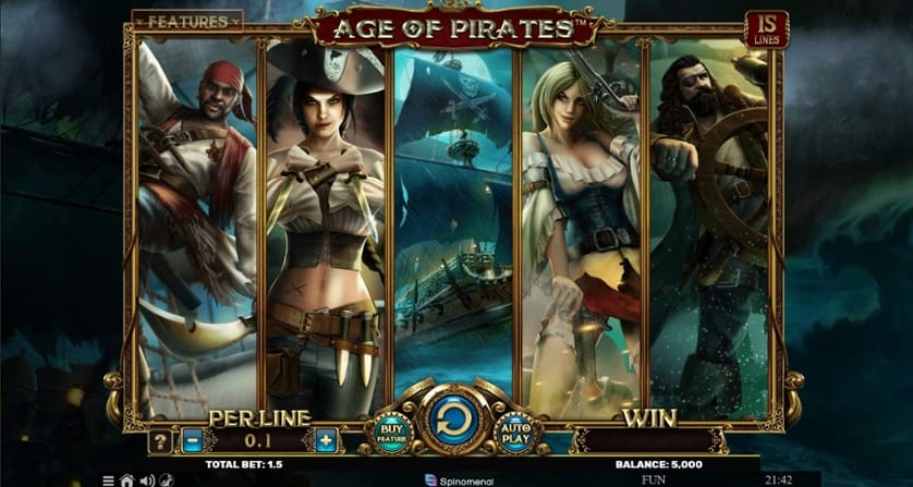 Hraj zadarmo Age of Pirates 15 Lines