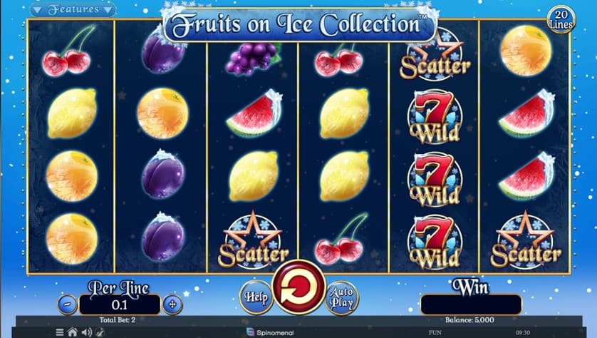 Hraj zadarmo Fruits on Ice Collection – 20 Lines