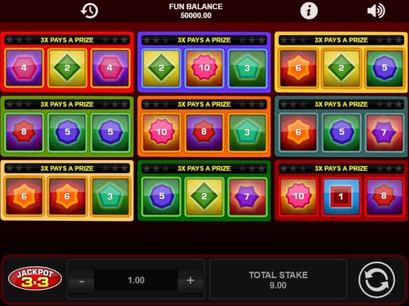Hraj zadarmo Jackpot 3×3