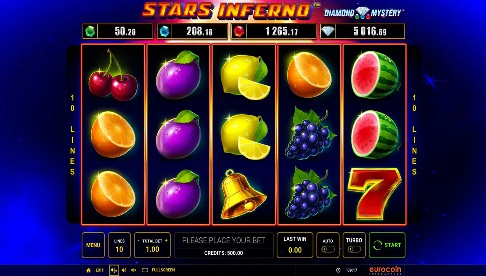 Hraj zadarmo Diamond Mystery Stars Inferno