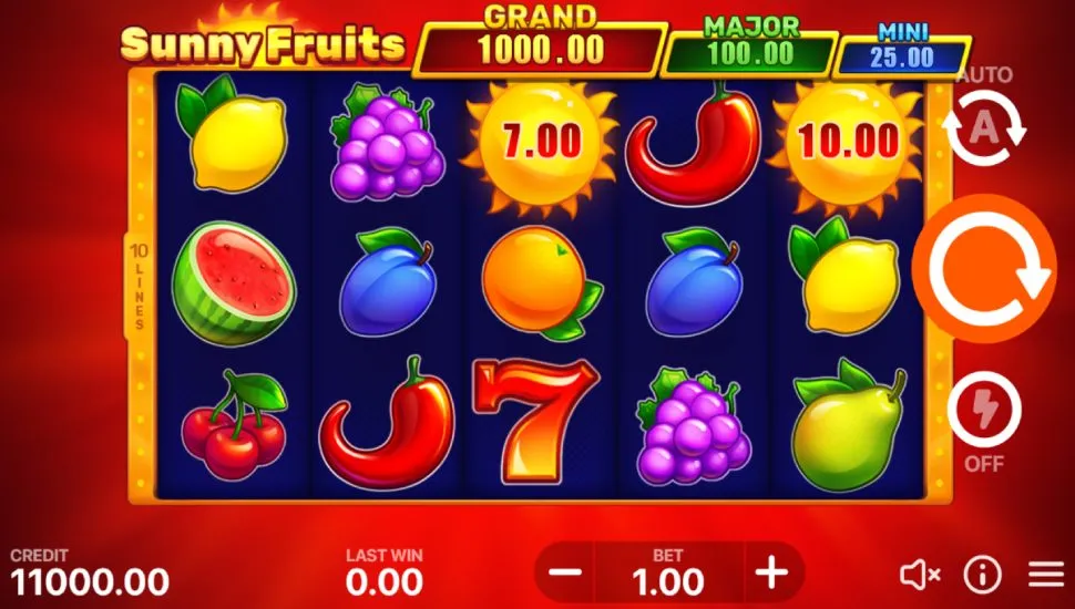 Hraj zadarmo Sunny Fruits: Hold and Win