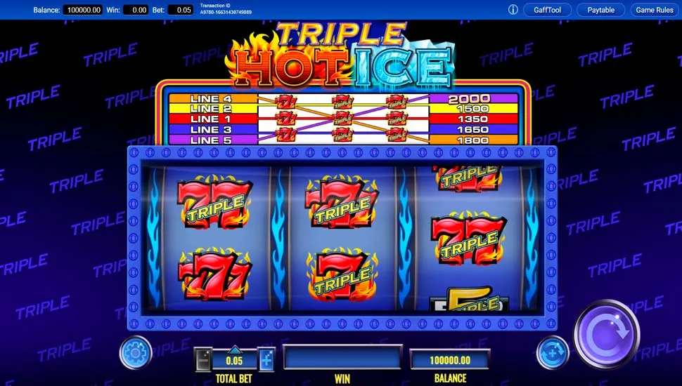 Hraj zadarmo Triple Hot Ice