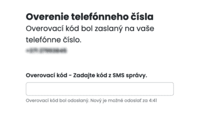 Overenie telefónneho čísla