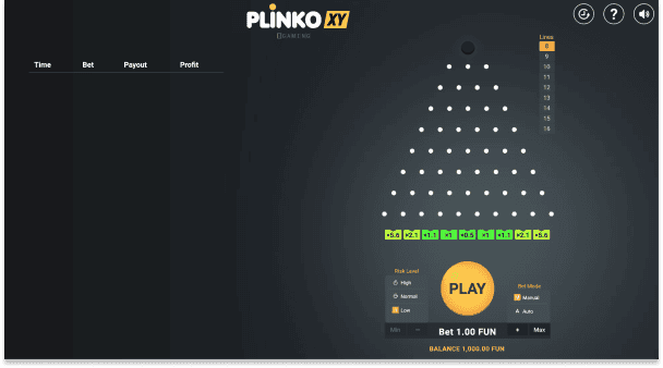 Hraj zadarmo Plinko XY