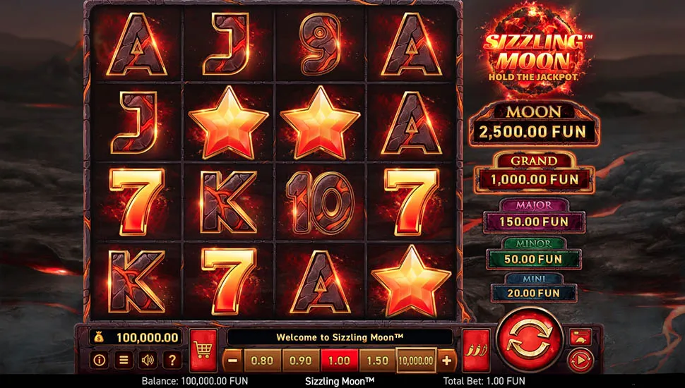 Hraj zadarmo Sizzling Moon Hold the Jackpot