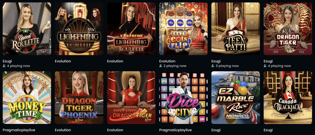 Snatch Casino - Živé kasíno