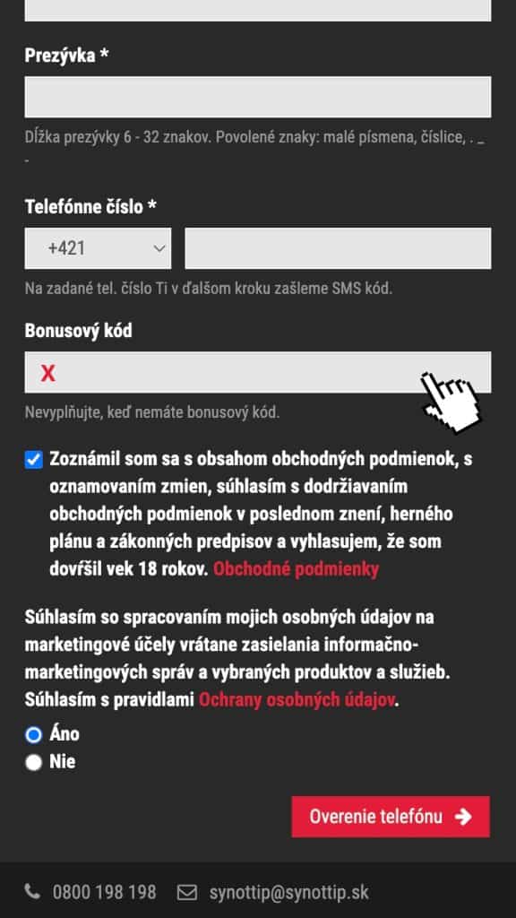 Využiť prvý, druhý a tretí vklad bez kódu