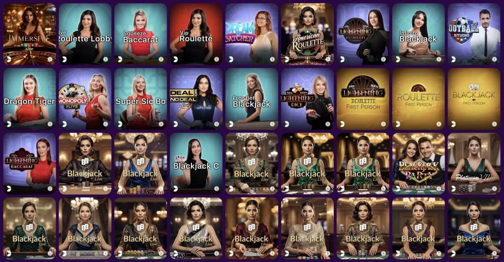 Fantasino Casino - Live casino