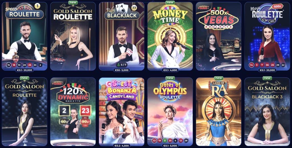 Live casino je vo ViperWin