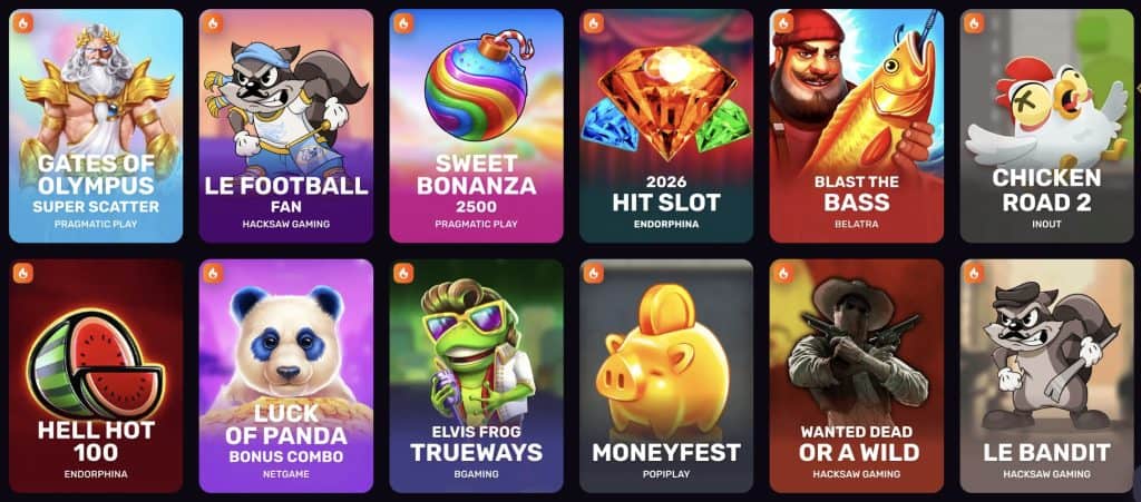 Výber hier v Drakaris Casino