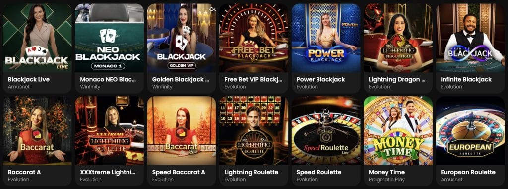 Live casino v Zorabet
